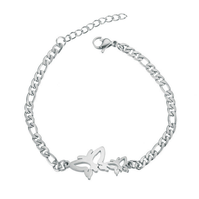 Wholesale Couple Bracelet Female High Sense Titanium Steel Bracelet Niche Design Couple Jewelry Stainless Steel Animal Letter Jewelry